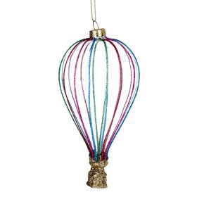 Clear Glass Sparkling Hot Air Ballon